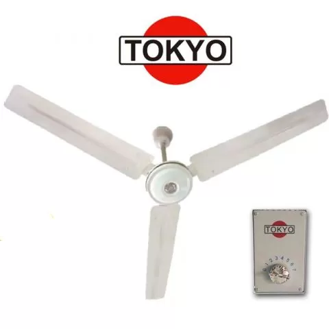 VENTILADOR TOKYO DE TECHO 56" MOTOR PESADO 5VEL