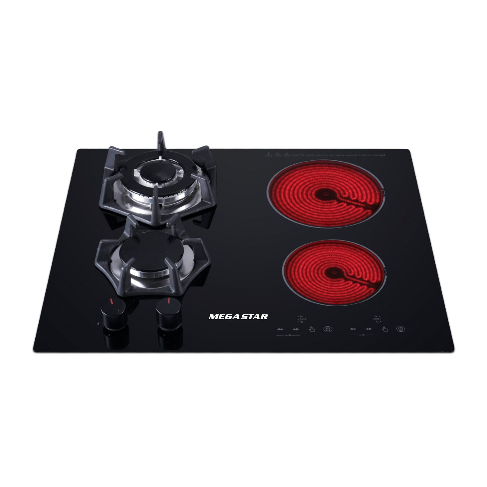 COCINA EMBUTIBLE MEGASTAR-2GAS + 2 INFRARROJA