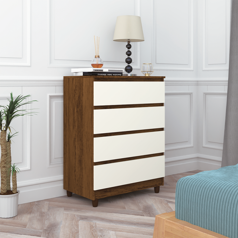 COMODA RIO Blanco Camarin Flex-Imbuia/Champagne