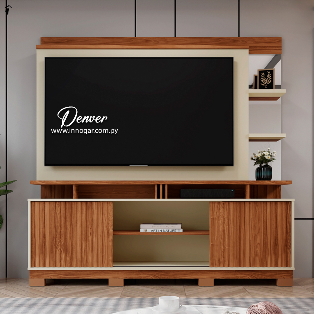 HOME THEATER DENVER Cinamomo mel/Off white/Carrara-GrigioF/C.M