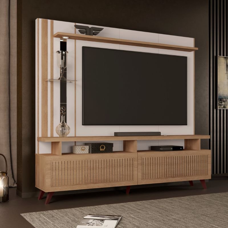 HOME THEATER VEGA Matte/Cedro Off White