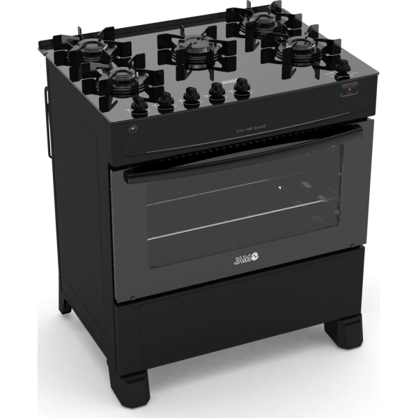 COCINA A GAS JAM EVA TOP GLASS 5 H 86 lts